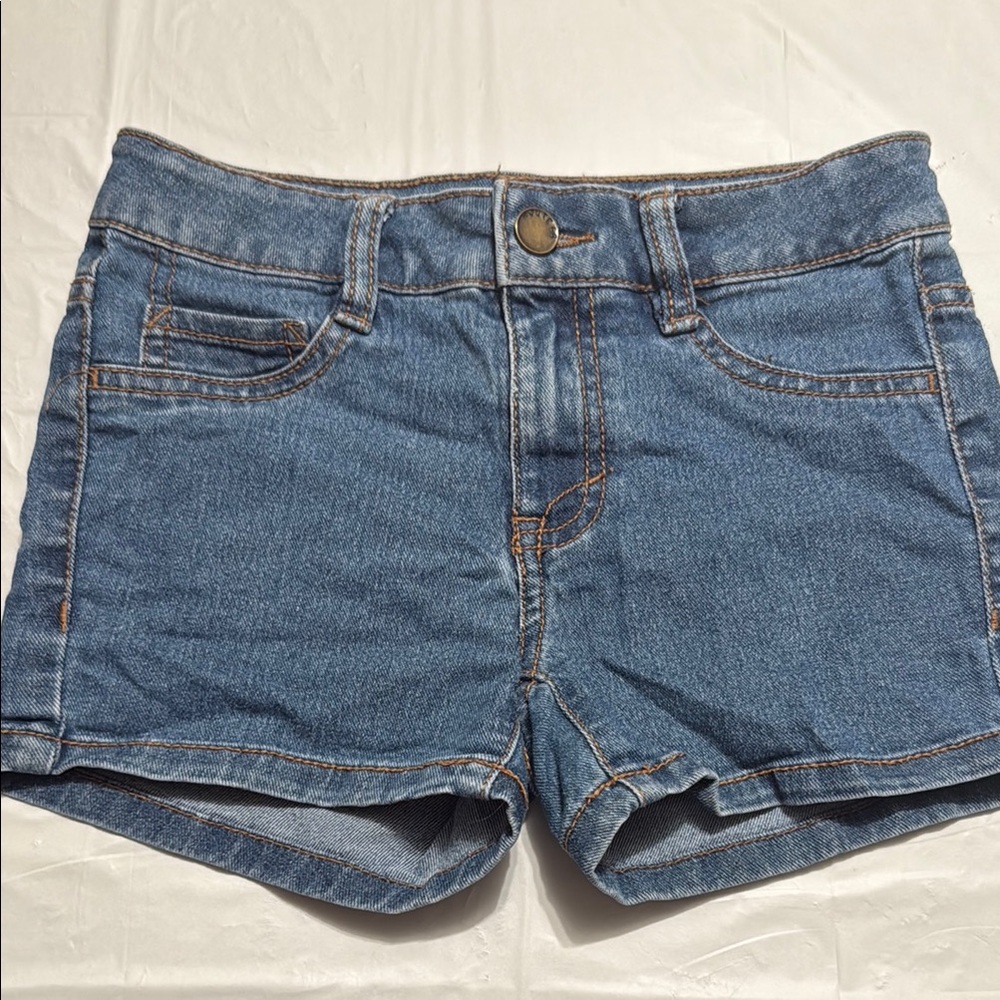 Route 66 Classic Blue Jean Shorts girls size 8 adj waist